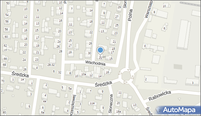 Swarzędz, Kwiatowa, 21, mapa Swarzędz