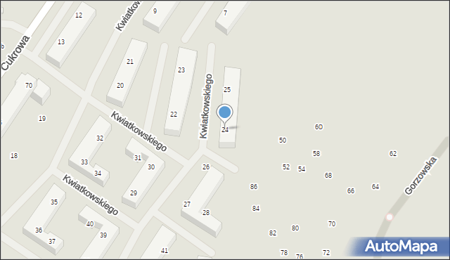 Szczecin, Kwiatkowskiego Eugeniusza, 24, mapa Szczecina