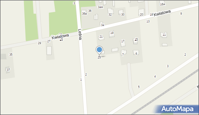 Szewnica, Kwiatowa, 23, mapa Szewnica