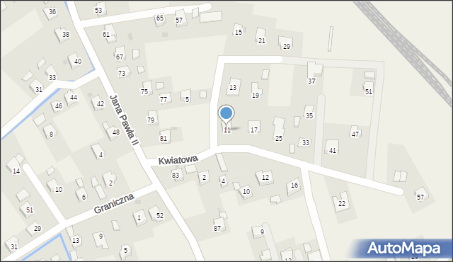 Targowiska, Kwiatowa, 11, mapa Targowiska