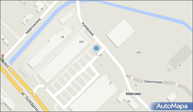 Tczew, Kwiatowa, 17, mapa Tczew