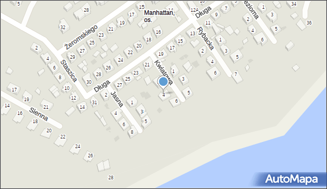 Trzemeszno, Kwiatowa, 4, mapa Trzemeszno