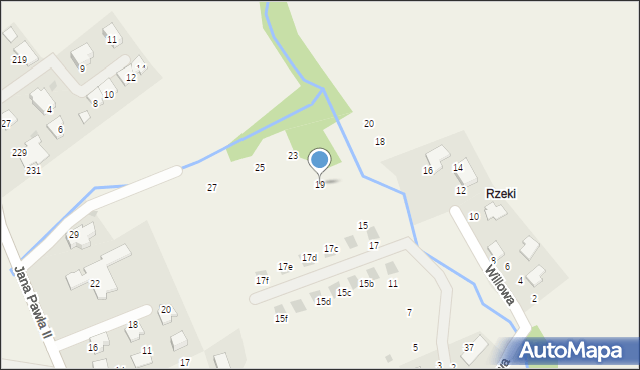 Więckowice, Kwiatowa, 19, mapa Więckowice