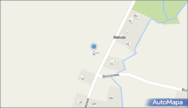 Witkowice, Kwiatowa, 42, mapa Witkowice