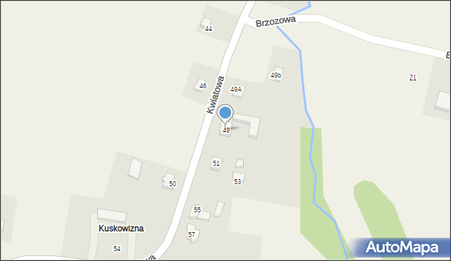 Witkowice, Kwiatowa, 49, mapa Witkowice