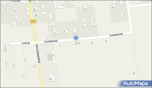 Wojkowice, Kwiatowa, 4, mapa Wojkowice