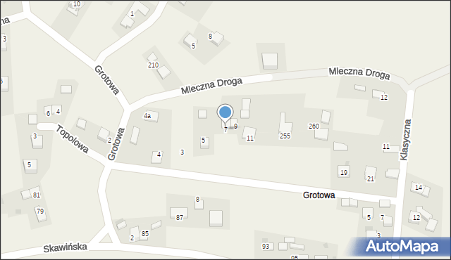 Wołowice, Kwitnących Jabłoni, 7, mapa Wołowice