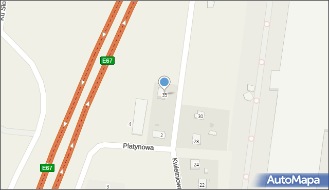 Wypędy, Kwietniowa, 35, mapa Wypędy