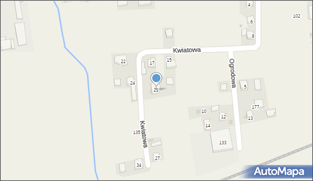 Zastów, Kwiatowa, 21, mapa Zastów