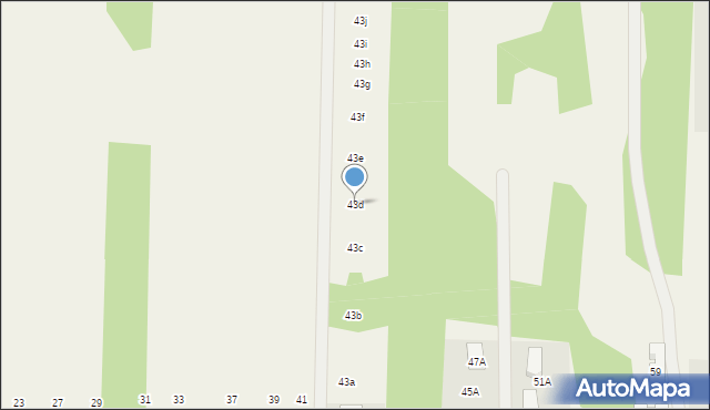 Zawodne, Kwiatów Polnych, 43d, mapa Zawodne