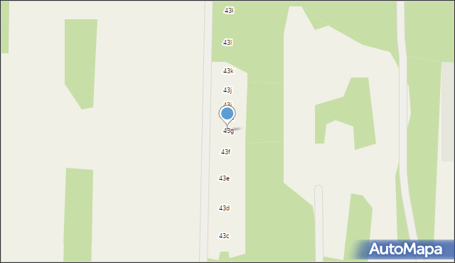 Zawodne, Kwiatów Polnych, 43g, mapa Zawodne