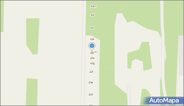 Zawodne, Kwiatów Polnych, 43i, mapa Zawodne