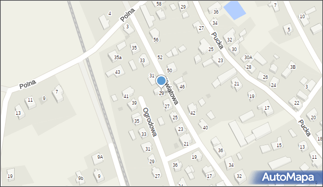 Żelistrzewo, Kwiatowa, 29, mapa Żelistrzewo