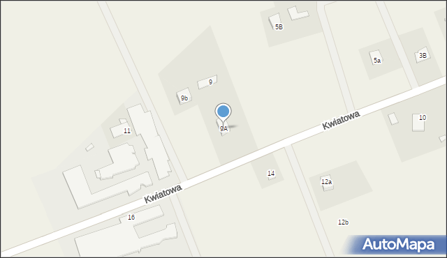 Żurawiec, Kwiatowa, 9A, mapa Żurawiec