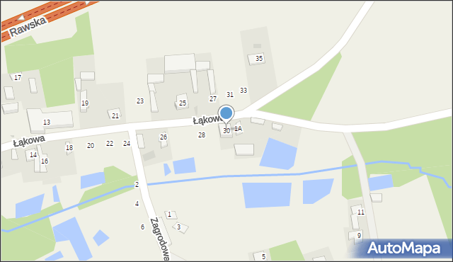 Babsk, Łąkowa, 30, mapa Babsk