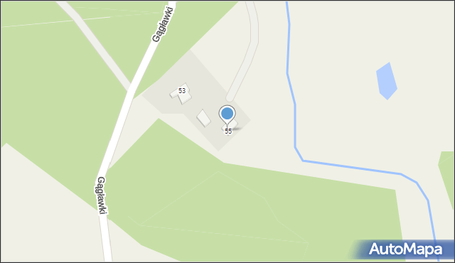 Bartąg, Łańska, 55, mapa Bartąg