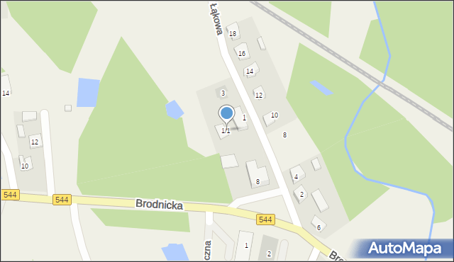 Bartniczka, Łąkowa, 1/2, mapa Bartniczka