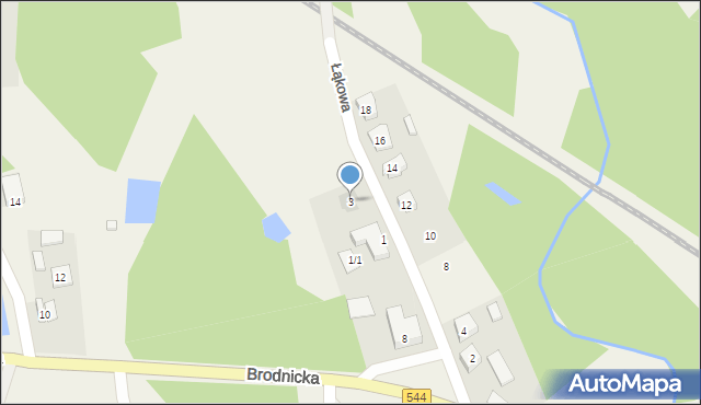 Bartniczka, Łąkowa, 3, mapa Bartniczka