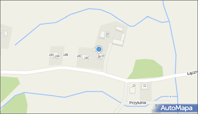 Będargowo, Łączny Dół, 19, mapa Będargowo