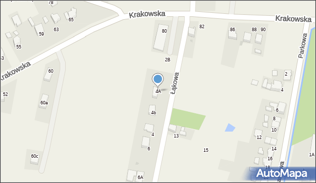 Bobrek, Łąkowa, 4A, mapa Bobrek
