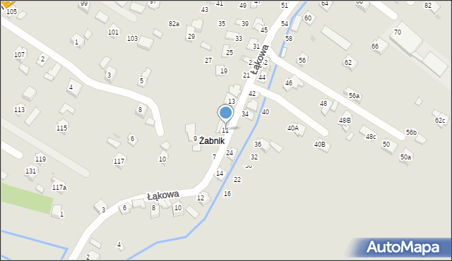 Boguchwała, Łąkowa, 11, mapa Boguchwała