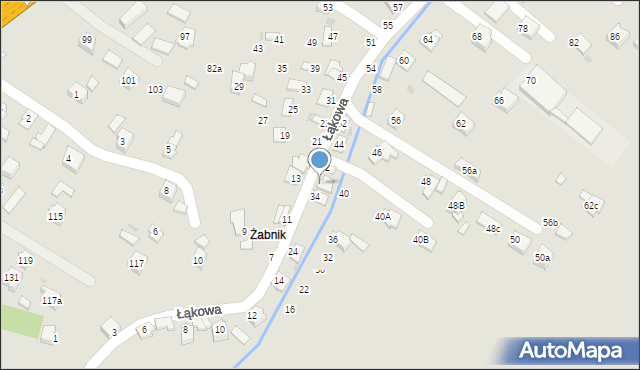 Boguchwała, Łąkowa, 38, mapa Boguchwała