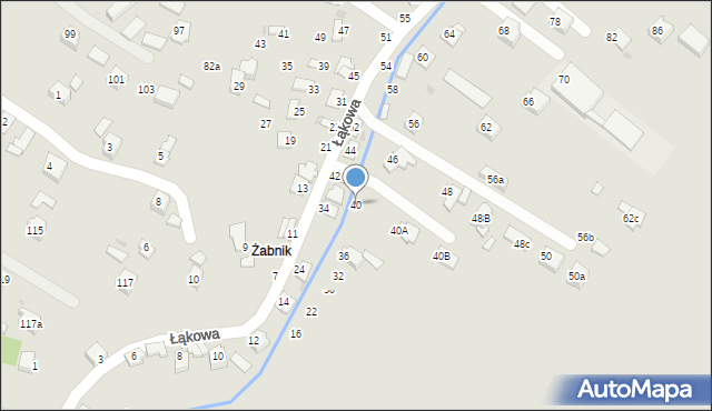 Boguchwała, Łąkowa, 40, mapa Boguchwała