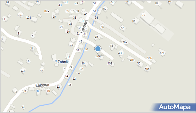 Boguchwała, Łąkowa, 40A, mapa Boguchwała