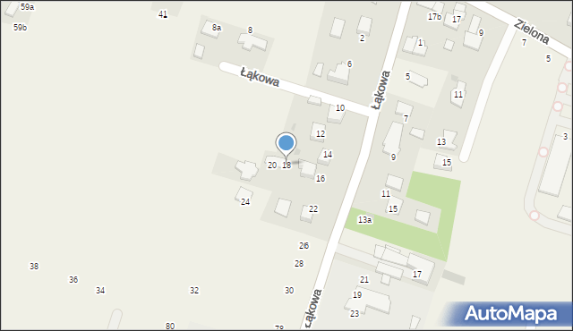 Bolechowice, Łąkowa, 18, mapa Bolechowice