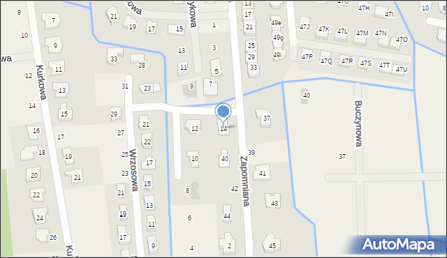 Borówiec, Labirynt Wodny, 14, mapa Borówiec