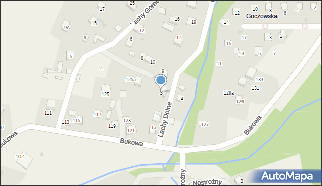 Brenna, Lachy Dolne, 3, mapa Brenna