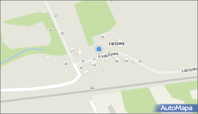 Brzesko, Łączyska, 33, mapa Brzesko