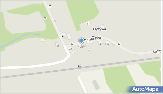 Brzesko, Łączyska, 42, mapa Brzesko