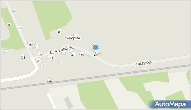 Brzesko, Łączyska, 43, mapa Brzesko