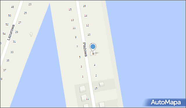 Brzezinki, Lazurowa, 6, mapa Brzezinki