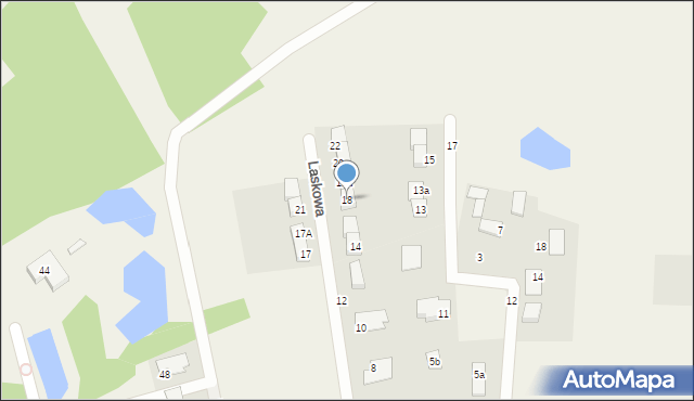 Brzozówka, Laskowa, 18, mapa Brzozówka