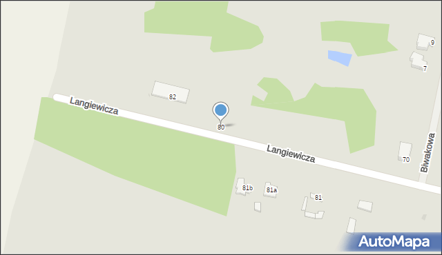 Busko-Zdrój, Langiewicza Mariana, gen., 80, mapa Busko-Zdrój