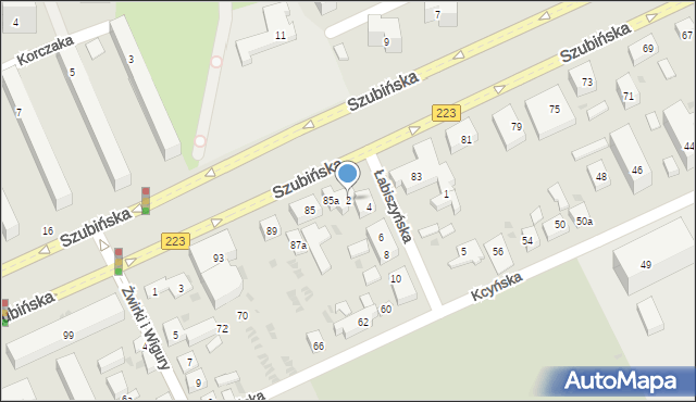 Bydgoszcz, Łabiszyńska, 2, mapa Bydgoszczy