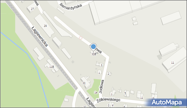 Bytom, Łagiewnicka, 31B, mapa Bytomia