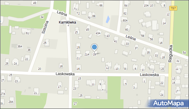 Celestynów, Laskowska, 14, mapa Celestynów