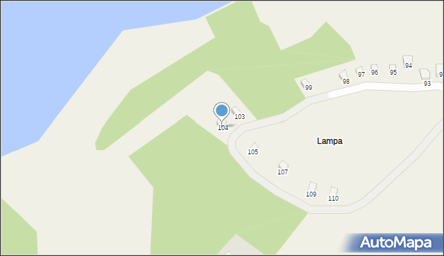 Chmielno, Lampa, 104, mapa Chmielno