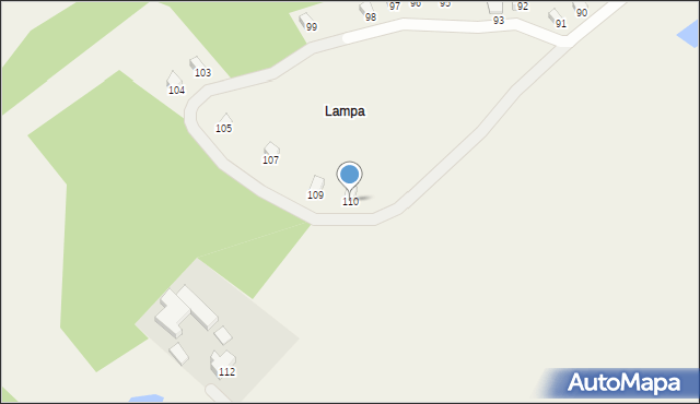 Chmielno, Lampa, 110, mapa Chmielno