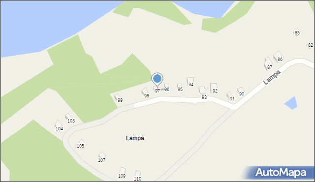 Chmielno, Lampa, 97, mapa Chmielno