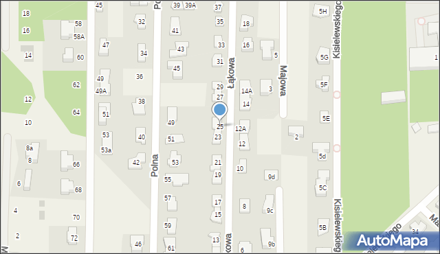 Chotomów, Łąkowa, 25, mapa Chotomów