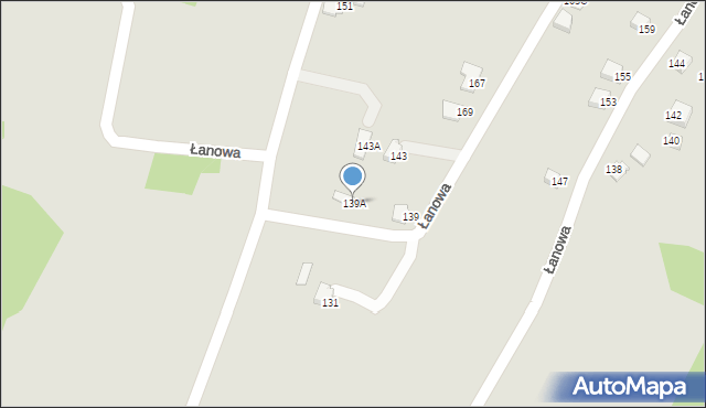 Cieszyn, Łanowa, 139A, mapa Cieszyna