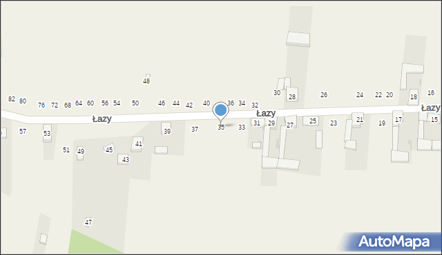 Cynków, Łazy, 35, mapa Cynków