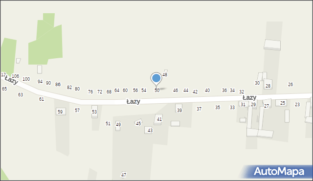 Cynków, Łazy, 50, mapa Cynków