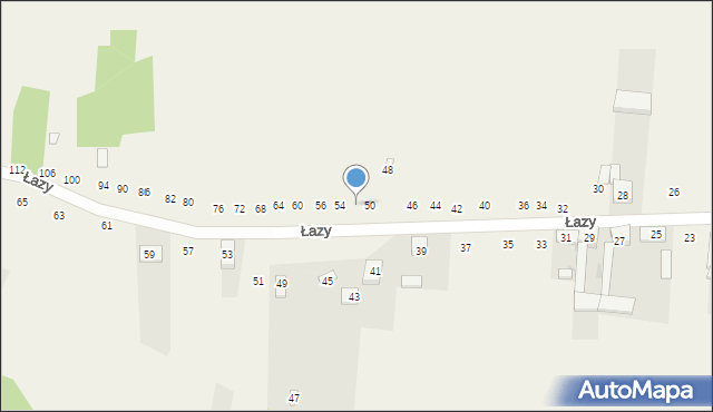 Cynków, Łazy, 52, mapa Cynków