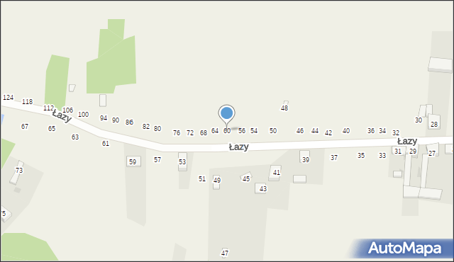 Cynków, Łazy, 60, mapa Cynków