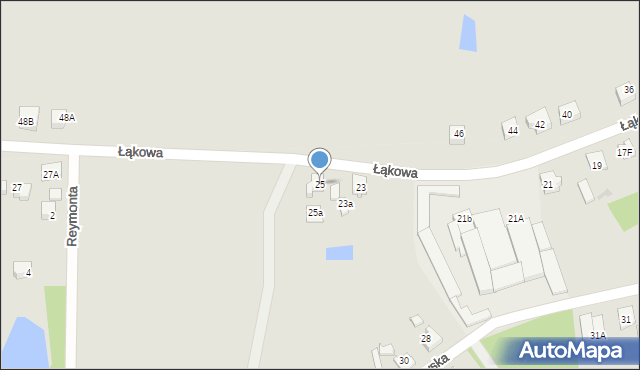 Czersk, Łąkowa, 25, mapa Czersk